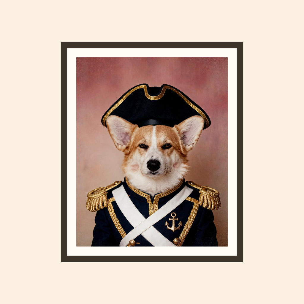 L'Amiral — portrait d'animal sur-mesure