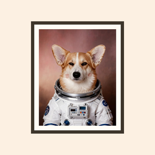 L'Astronaute — portrait d'animal sur-mesure