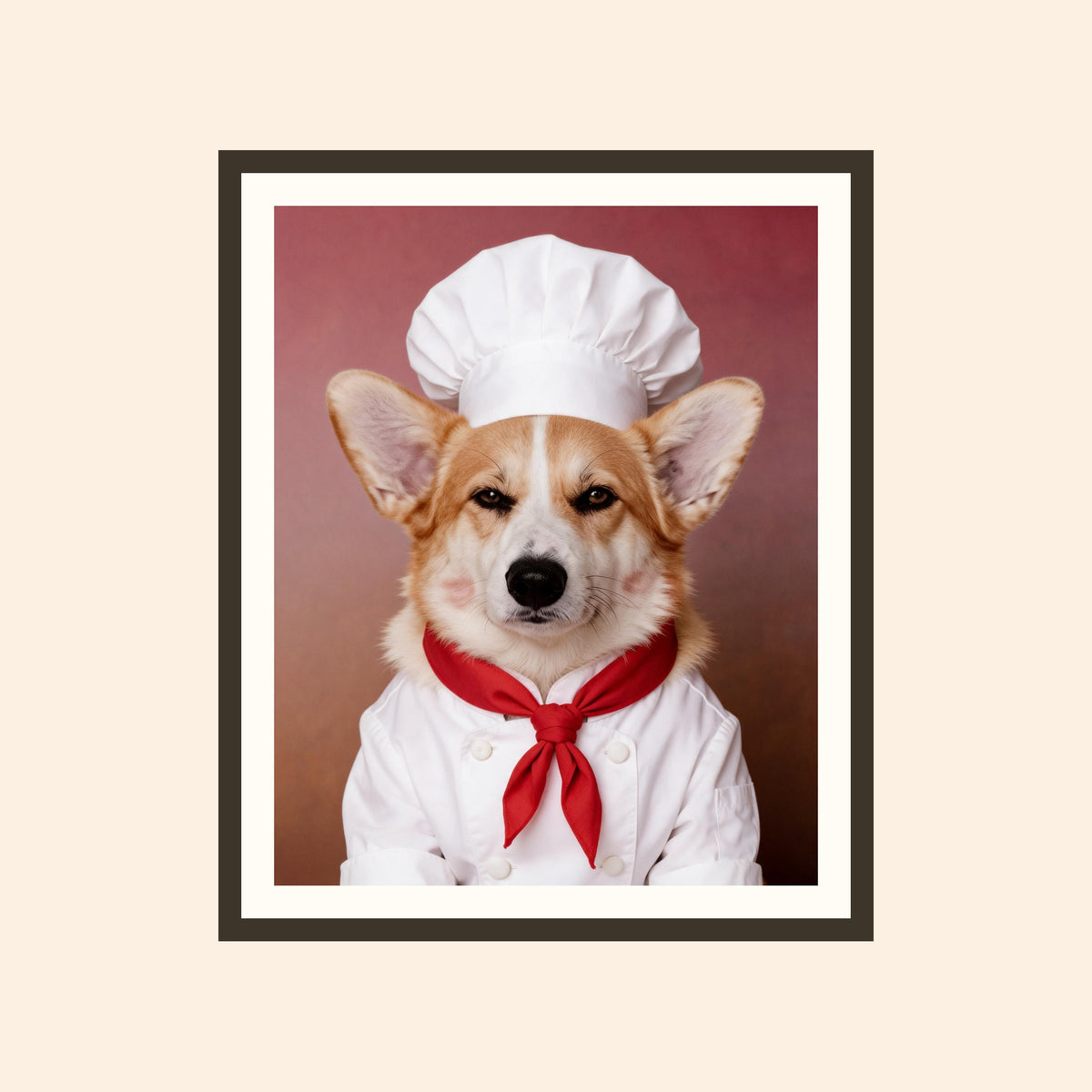Le Chef — portrait d'animal sur-mesure
