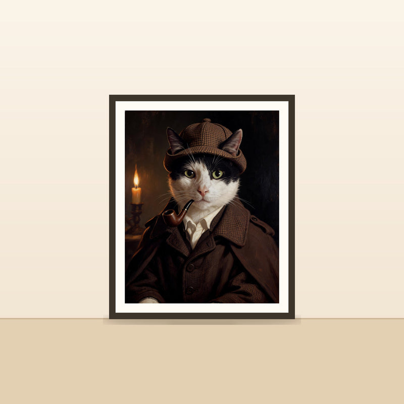 Un chat photographié à sa hauteur